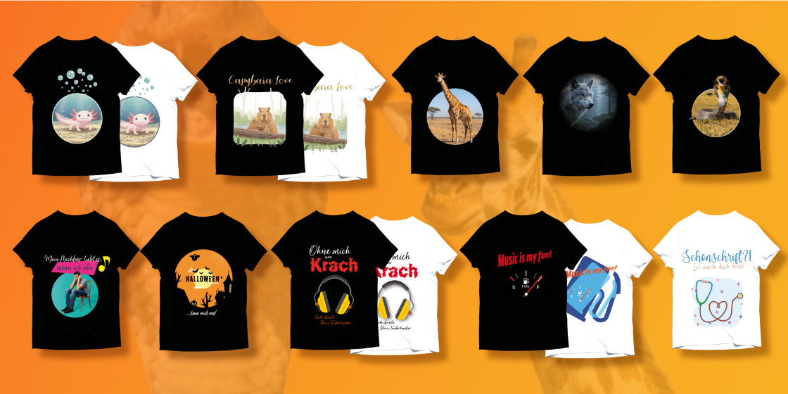Auswahl von T-Shirt-Designs designed by texturtempel